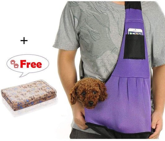 Small Dog Sling Carrier Bag | Adjustable Hands-Free