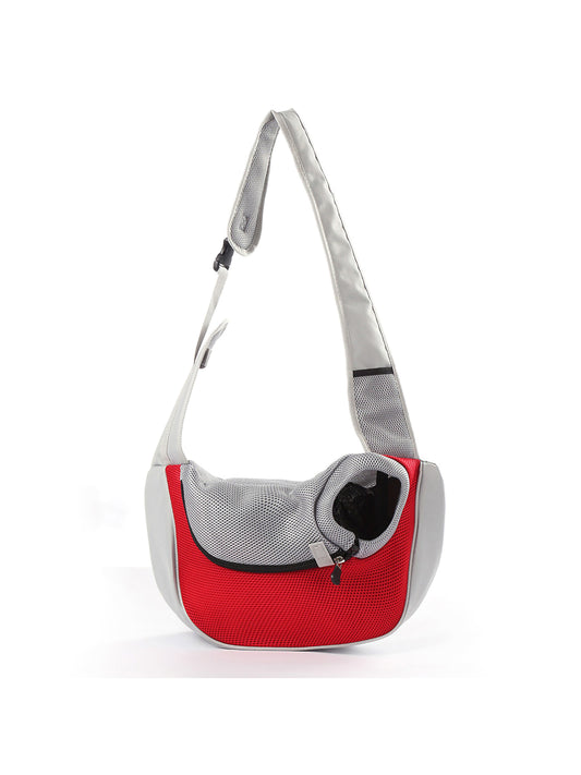 Puppy Foldable Single Handbag Dog Soft Zipper Crossbody Bags Portable Hiking Travel Tote Shoulder Bag